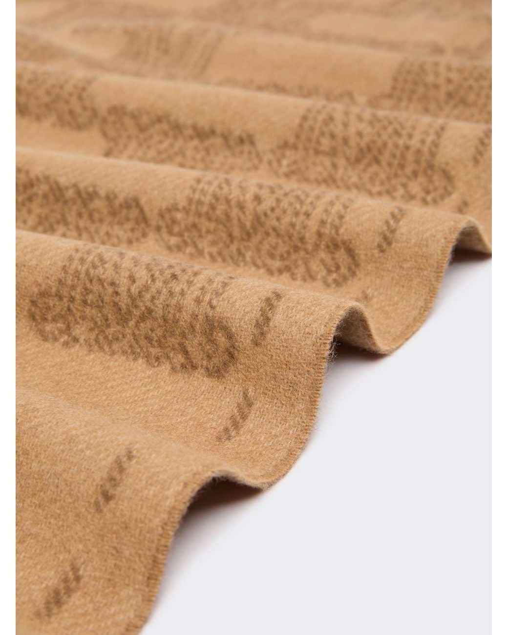 Max Mara Natural Mxacharme Fringed Scarf