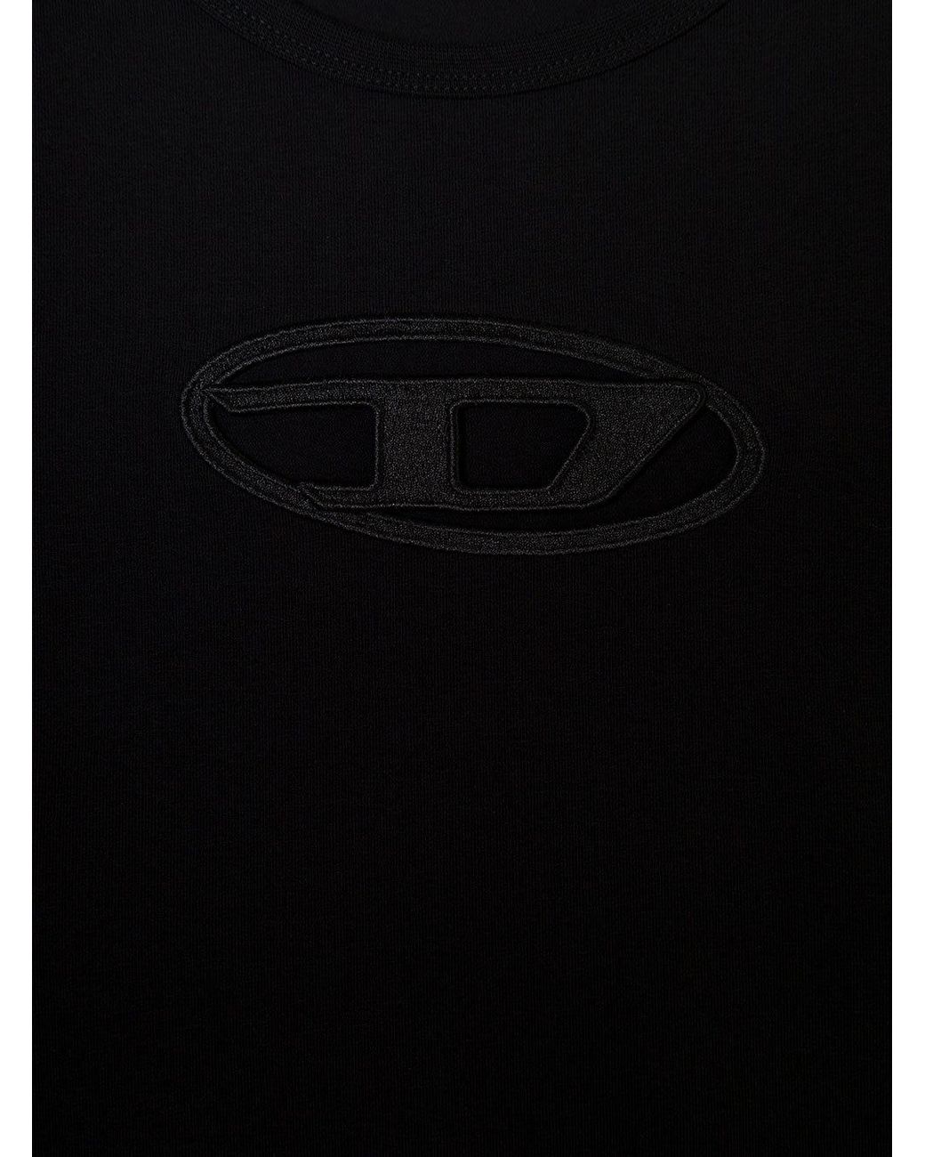 DIESEL Black T-Angie Cut-Out T-Shirt