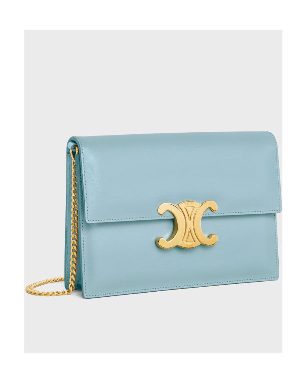 Céline Blue Clutch Soir Triomphe