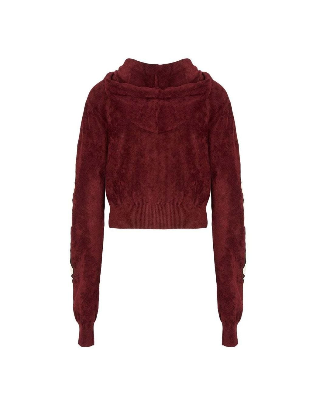 Amiri Red Drawstring Zip Up Drawstring Hoodie
