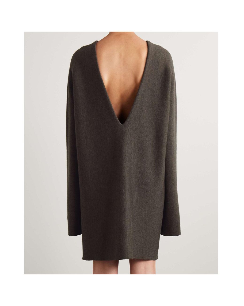 Khaite Brown Elle Mini Dress