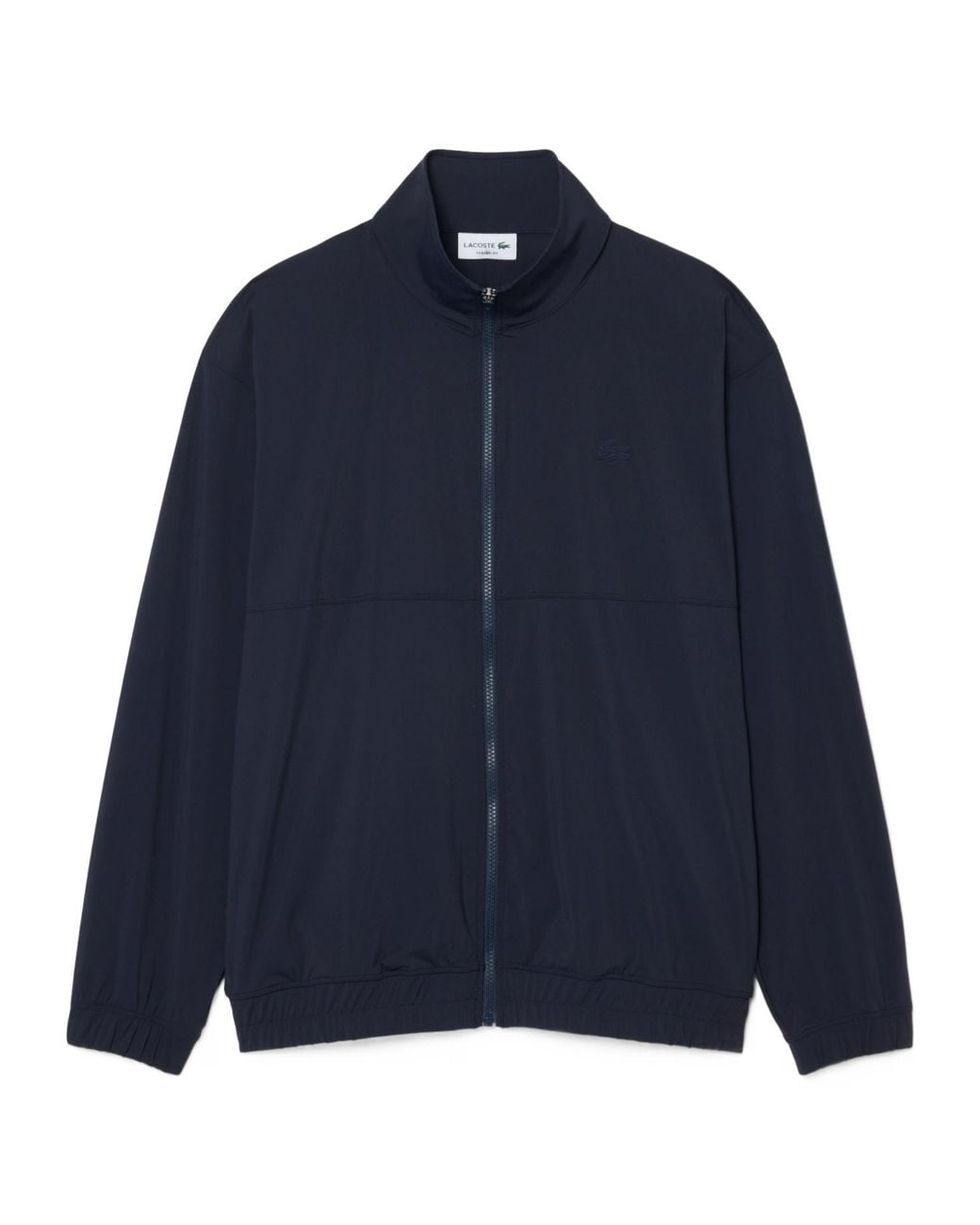 Lacoste Blue Logo-Patch Zip-Up Jacket for men