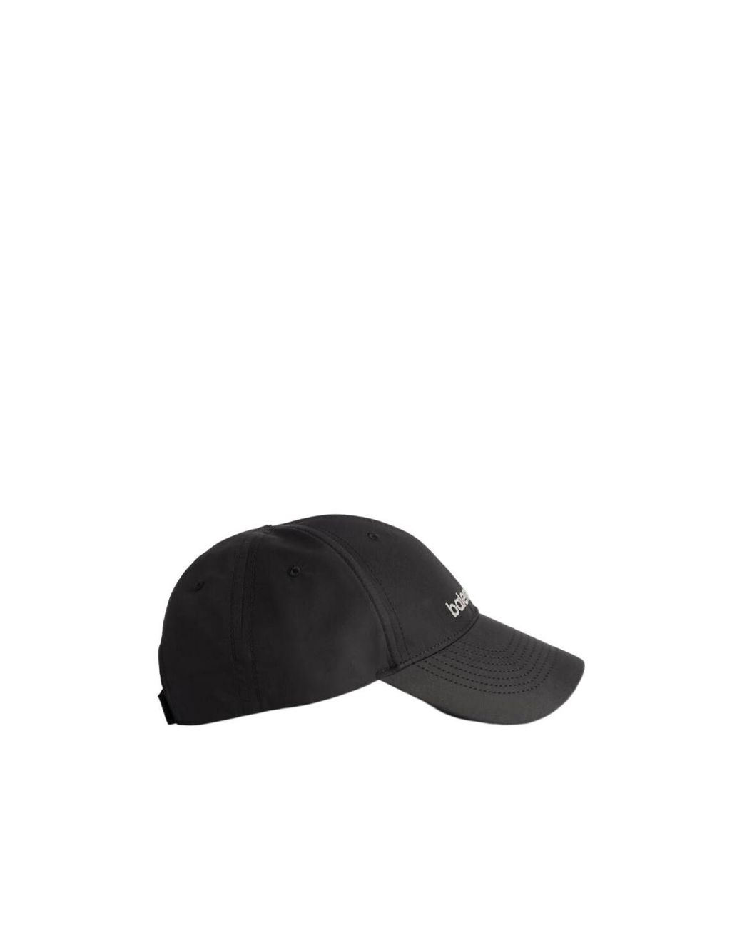 Balenciaga Black Logo Embroidered Baseball Cap for men