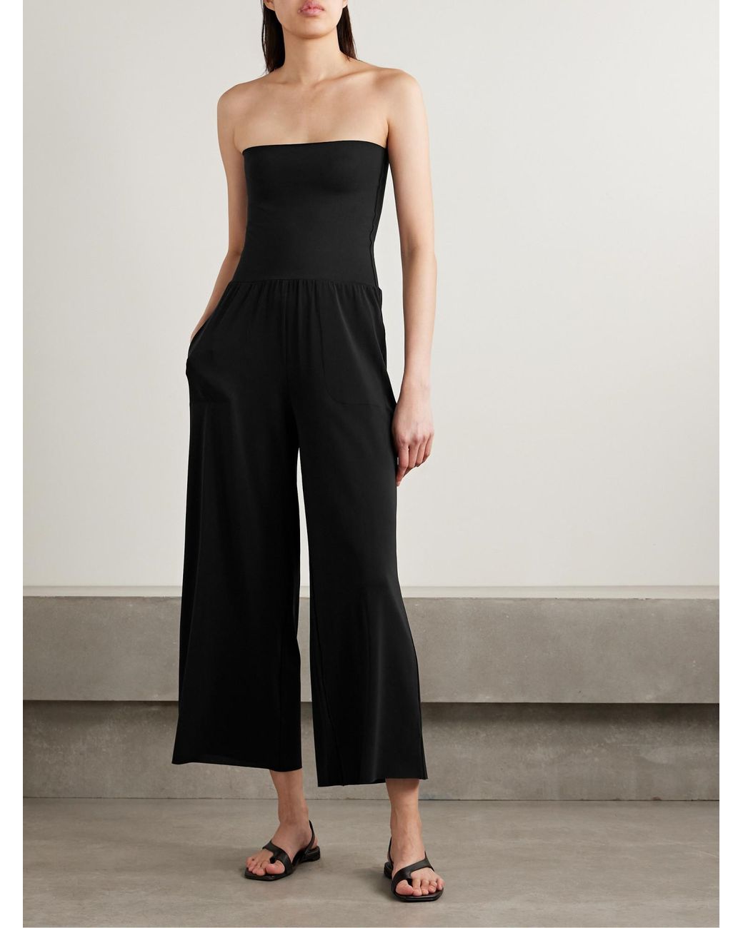 Eres Black Stretch-Jersey Jumpsuit