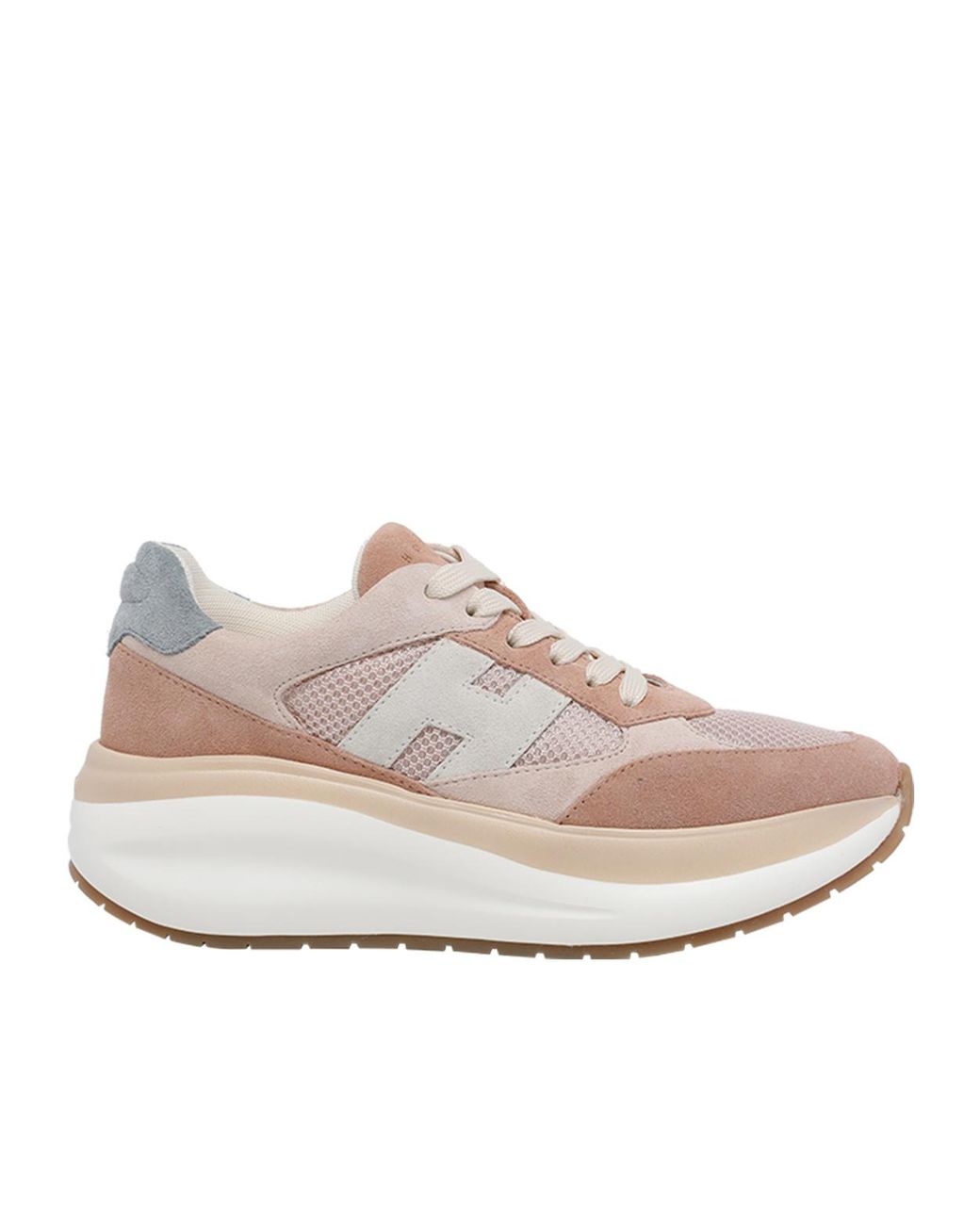 Hogan Pink Maxi Platform Sneakers