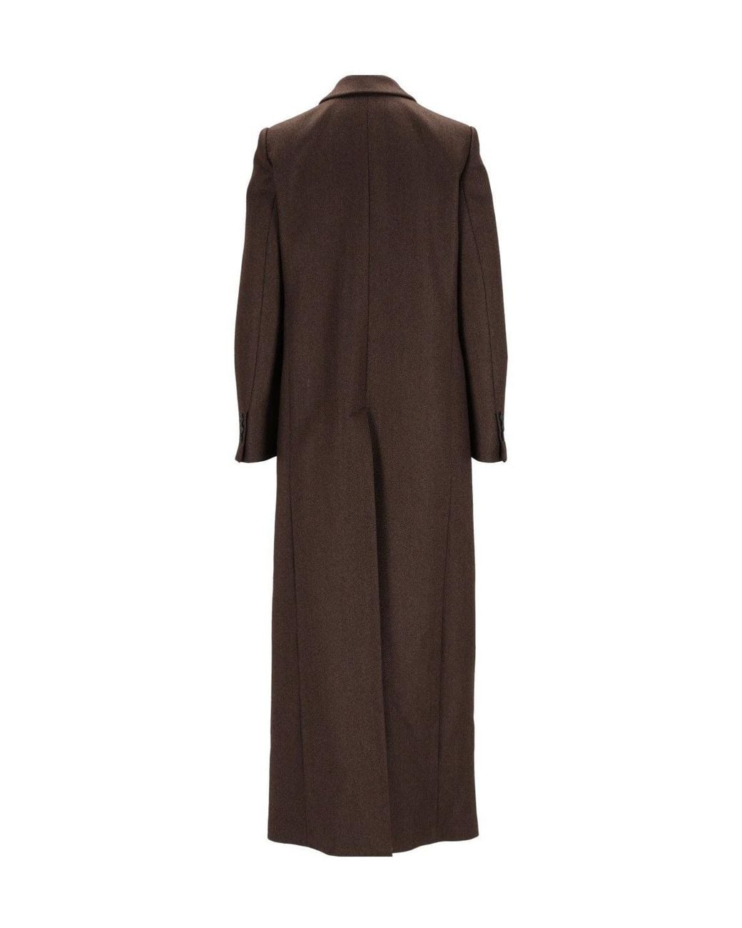 Al Duca D'aosta Brown Straight Coat