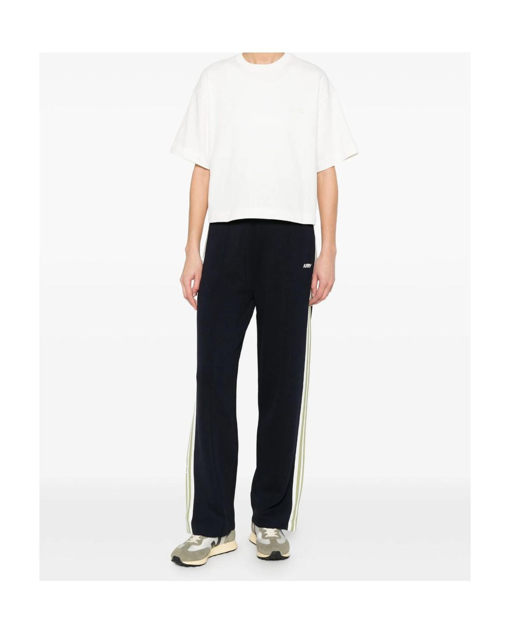 Autry White Tonal Logo Boxy T-Shirt