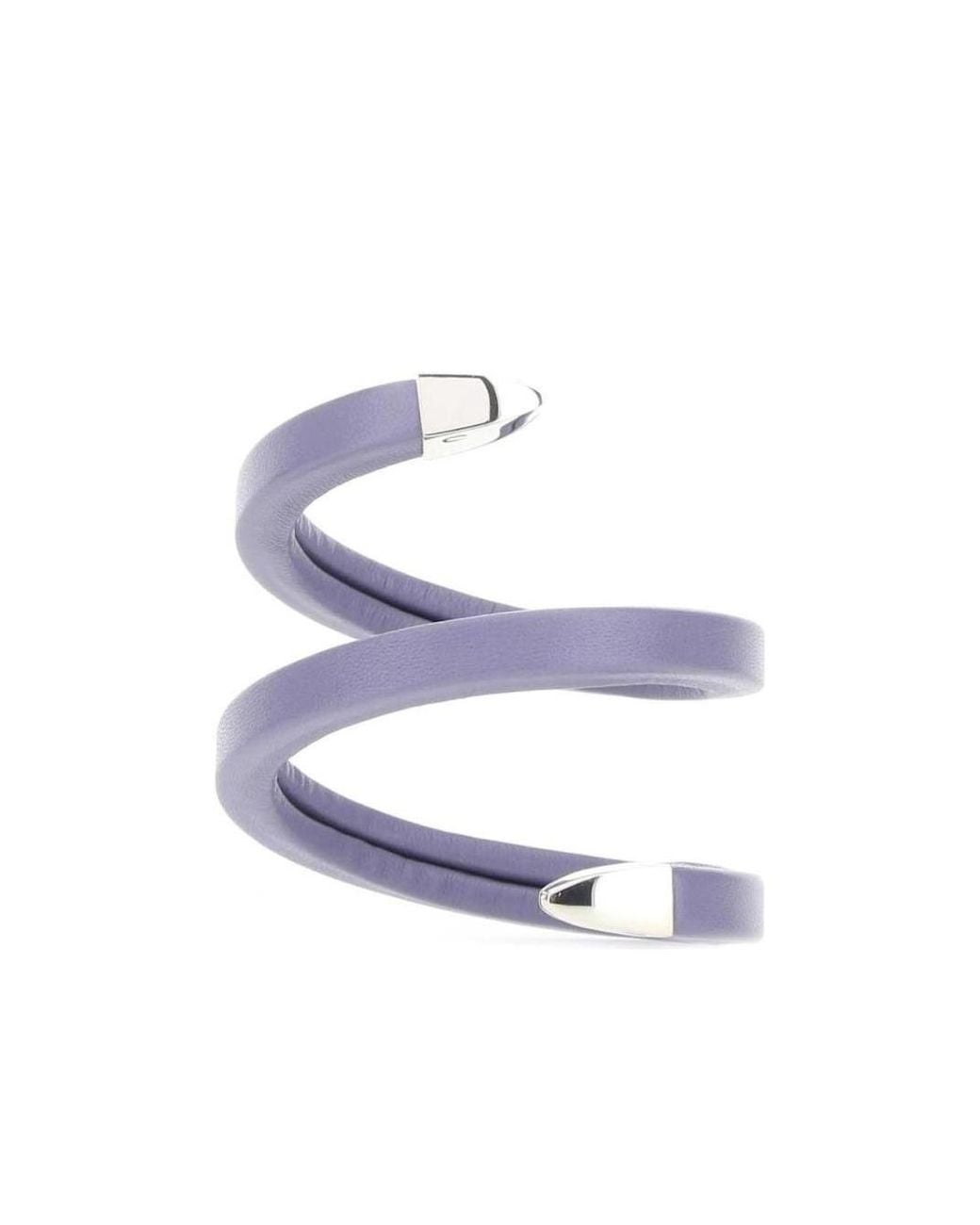 Bottega Veneta White Coiled Cuff Bracelet