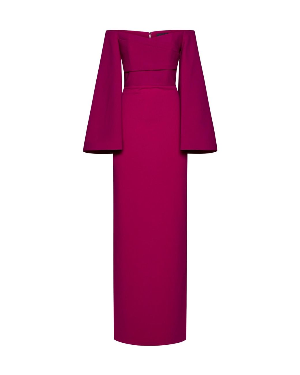 Solace London Purple Strapless Dress