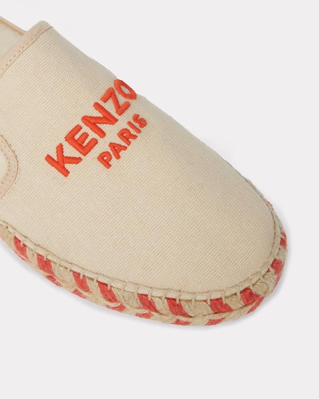 KENZO Pink Logo Embroidered Espadrilles