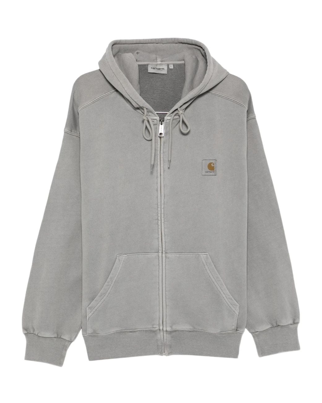 Carhartt Gray Zip-Fastening Hooded Sweatshirt for men