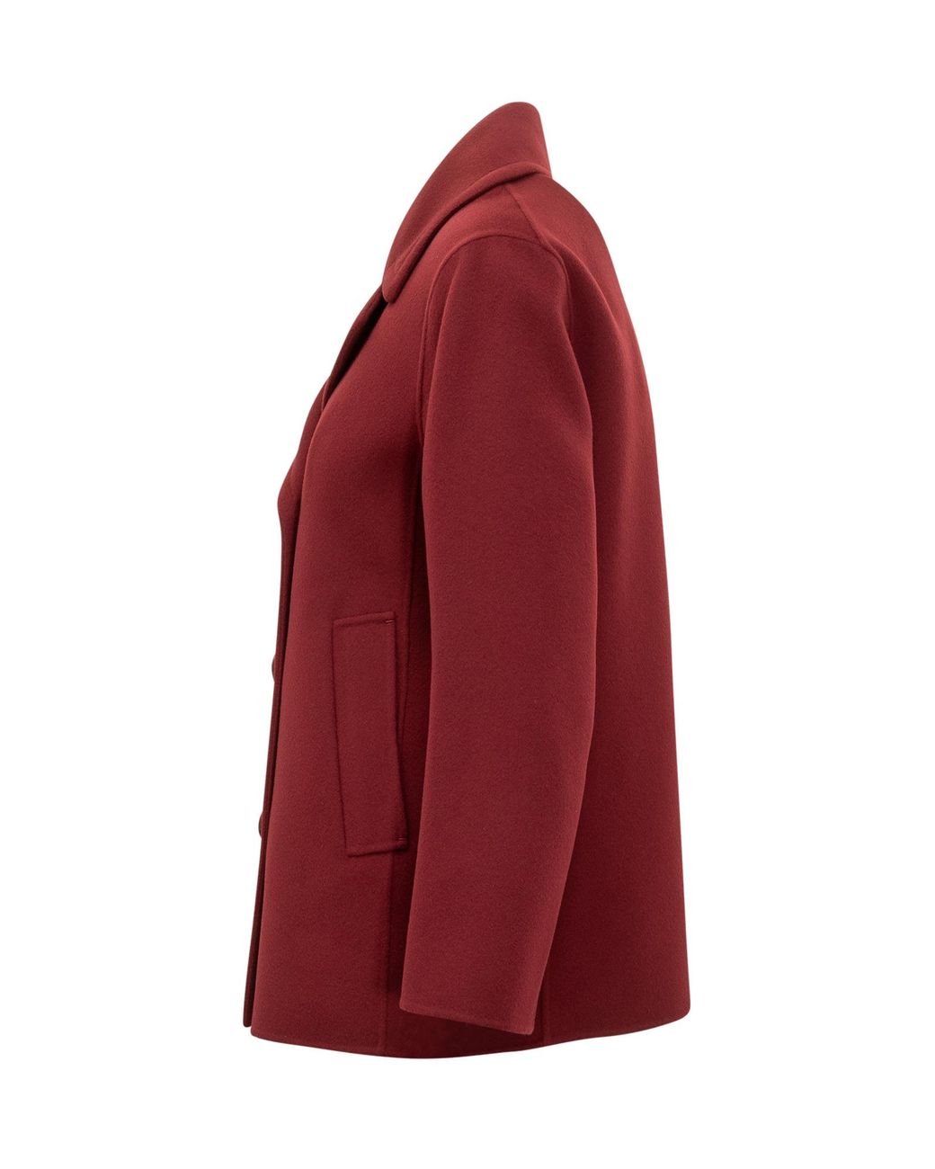 Max Mara Red 'S Elise Double-Breasted Coat