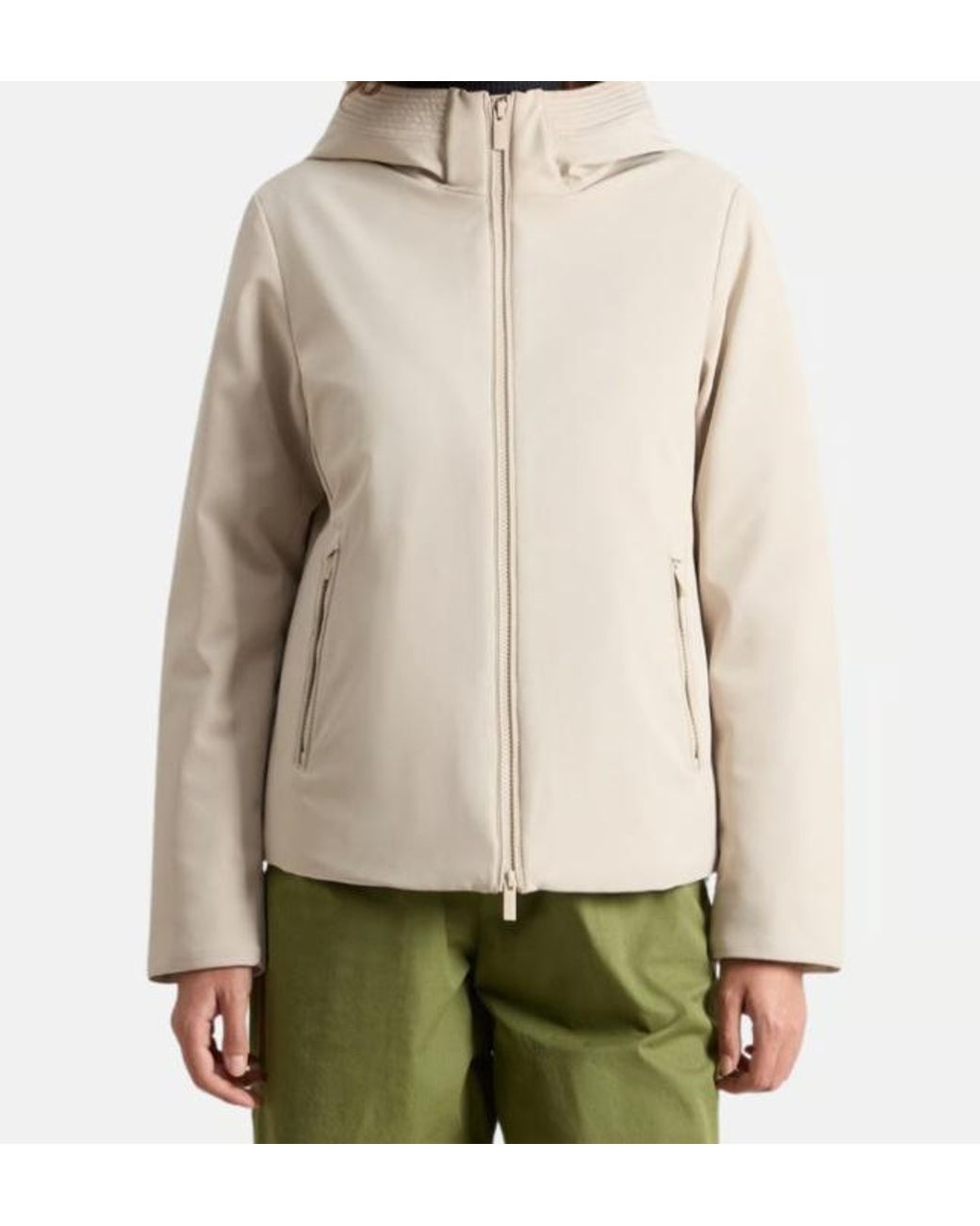 Woolrich Green Hooded Down Jacket