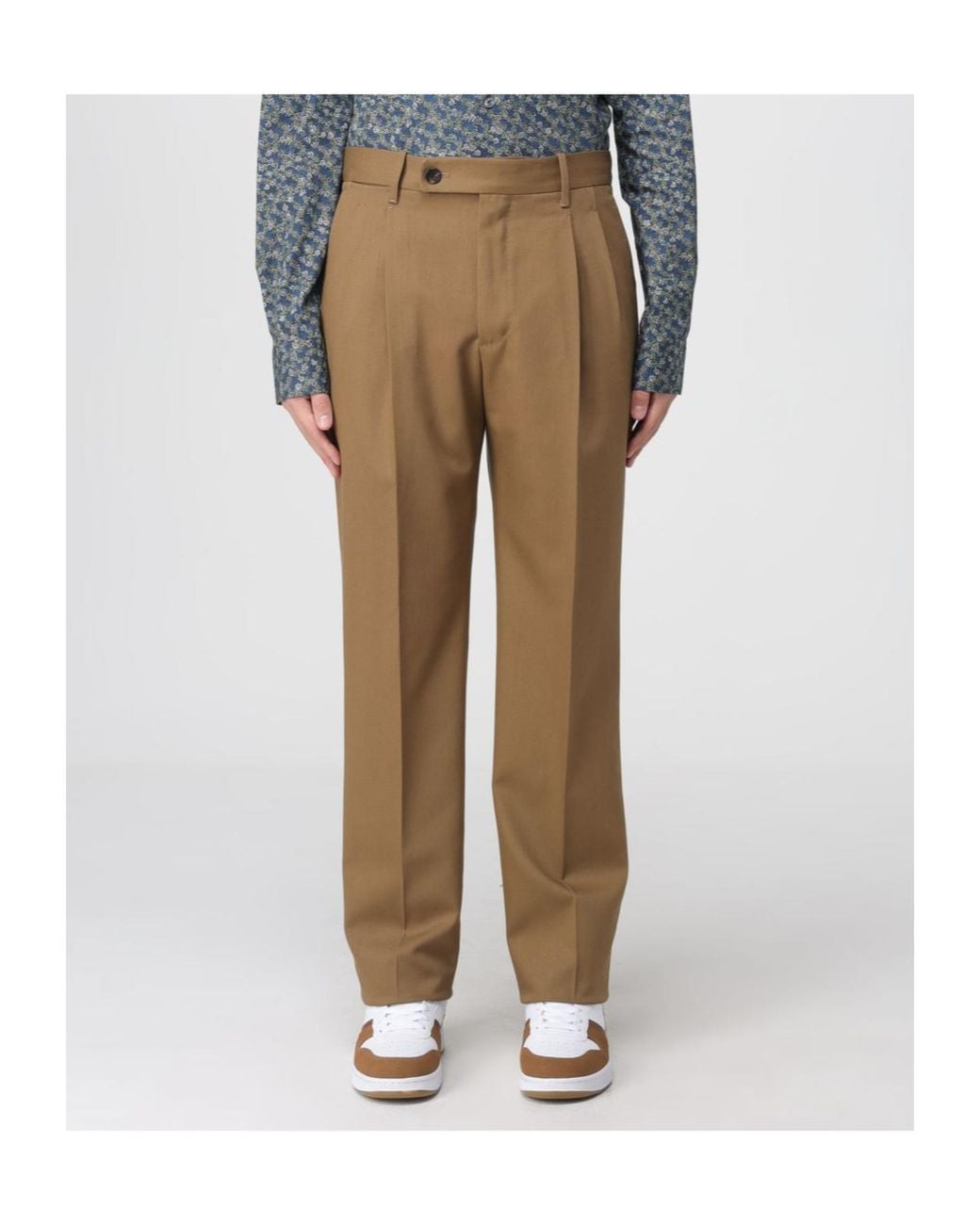 Incotex Natural Pleated Pants for men