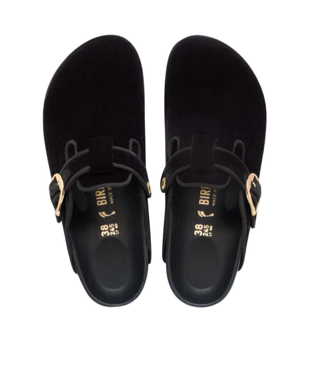 Birkenstock Black Boston Big Buckle Sandals
