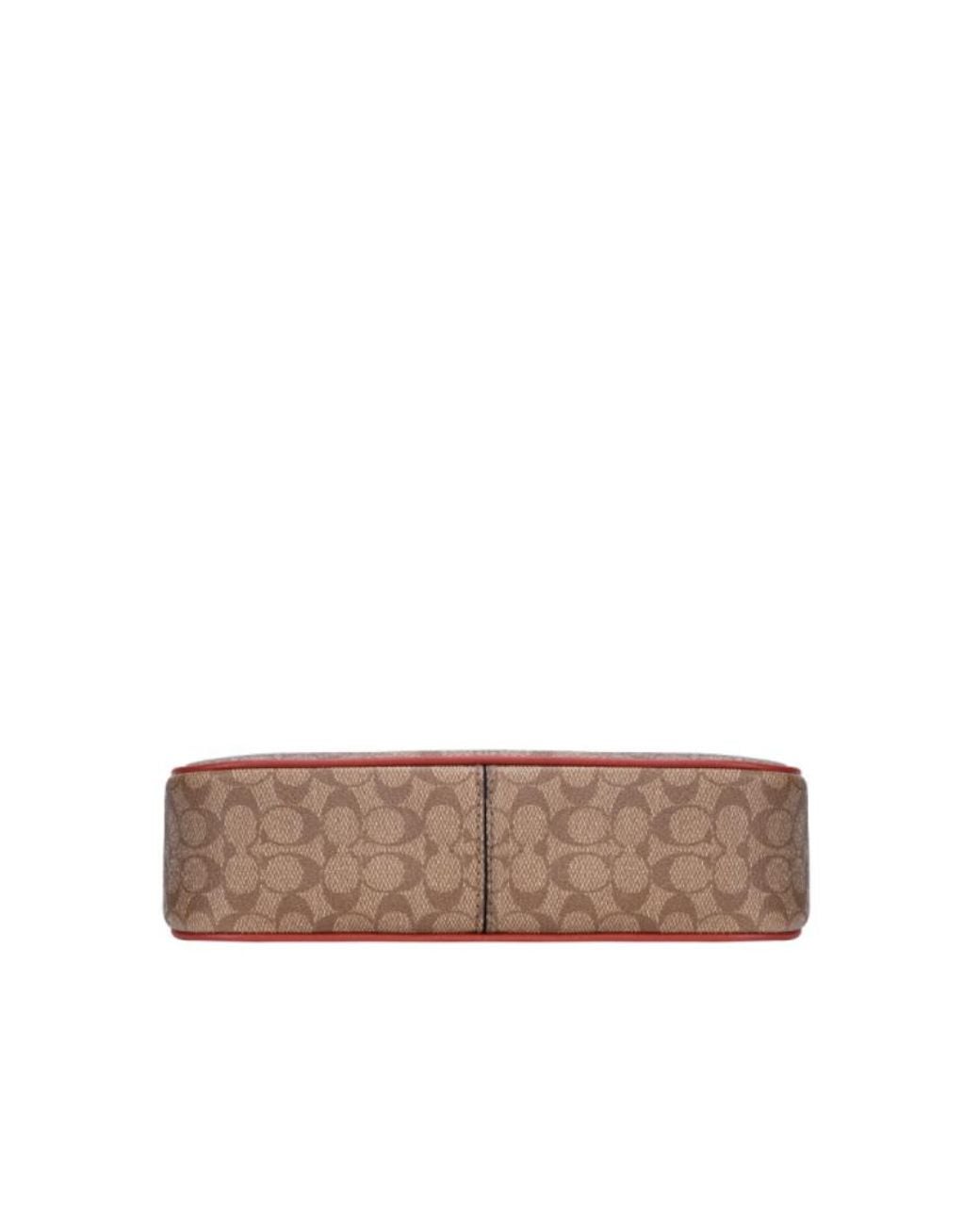 COACH Brown Zippered Clutch