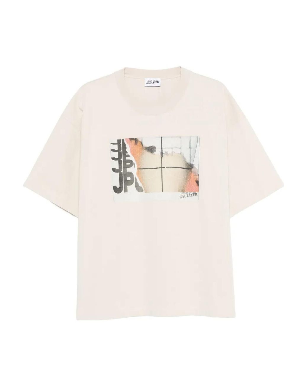 Jean Paul Gaultier White Graphic-Print T-Shirt