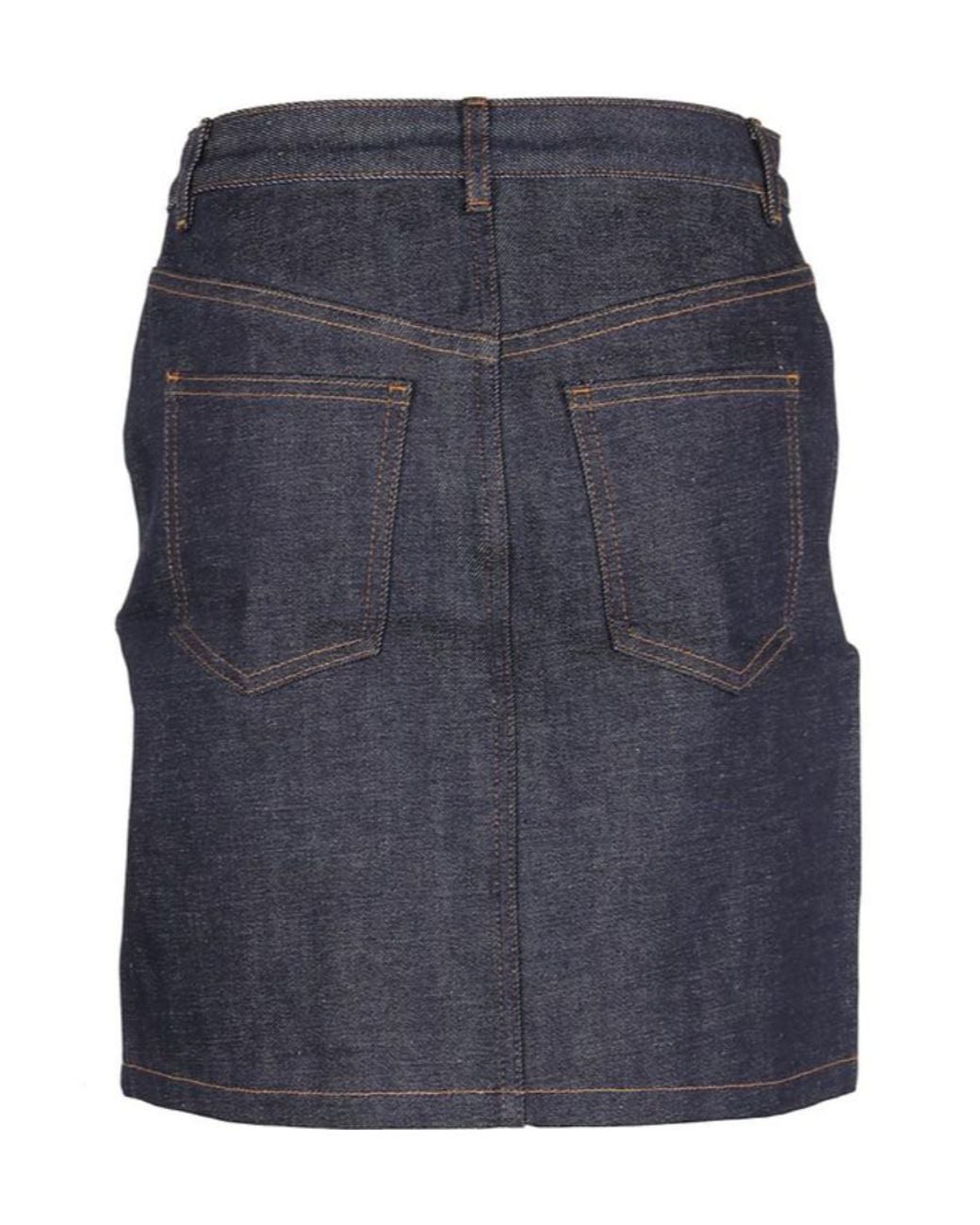 A.P.C. Blue High Waist Mini Denim Skirt