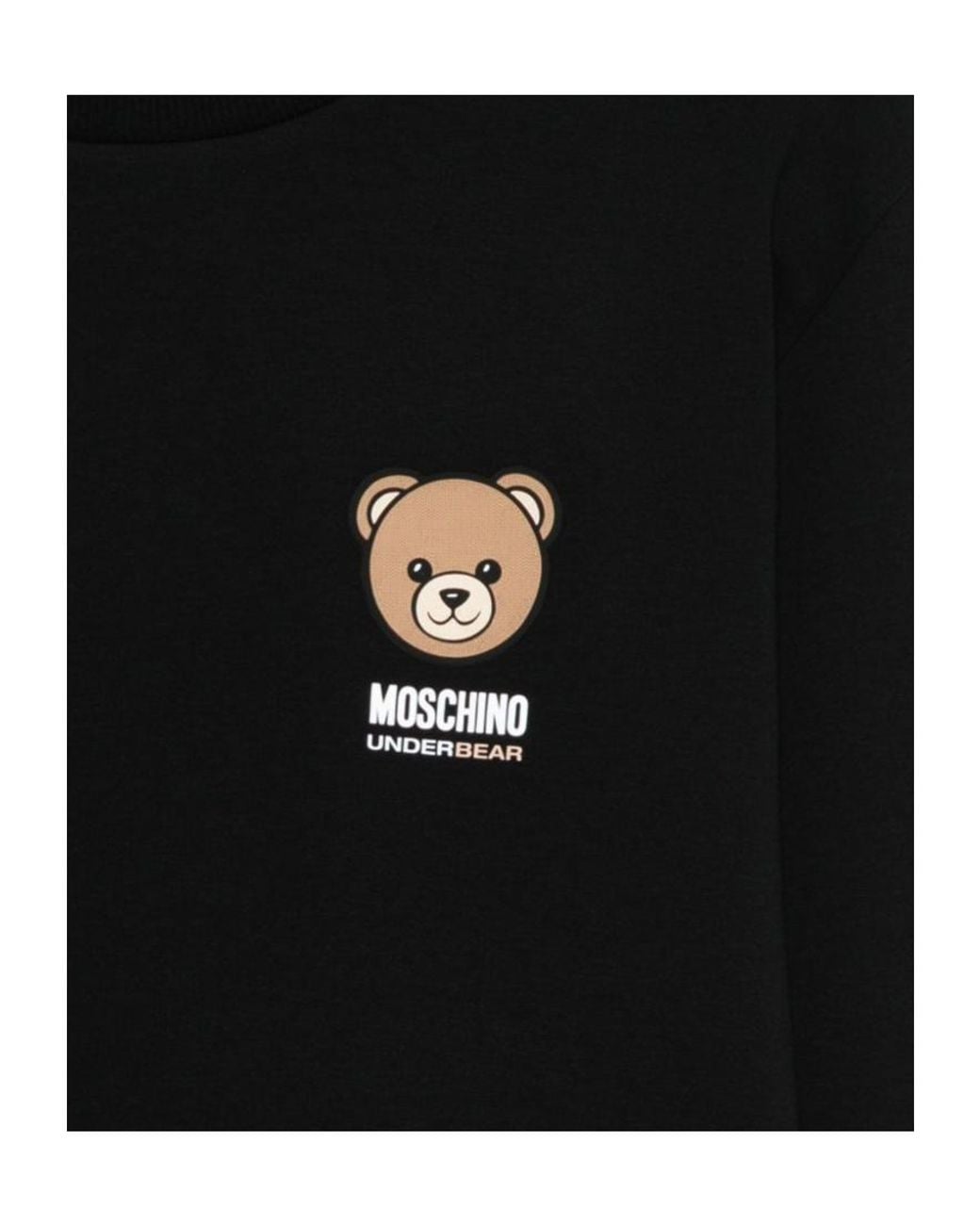 Moschino Black Teddy-Print Sweatshirt for men