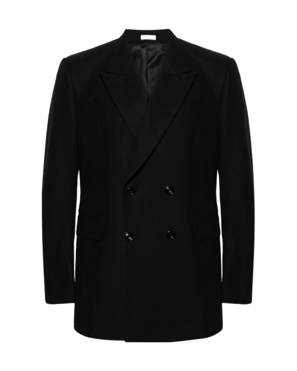 McQueen Black Double-Breasted Tailored Blazer for men