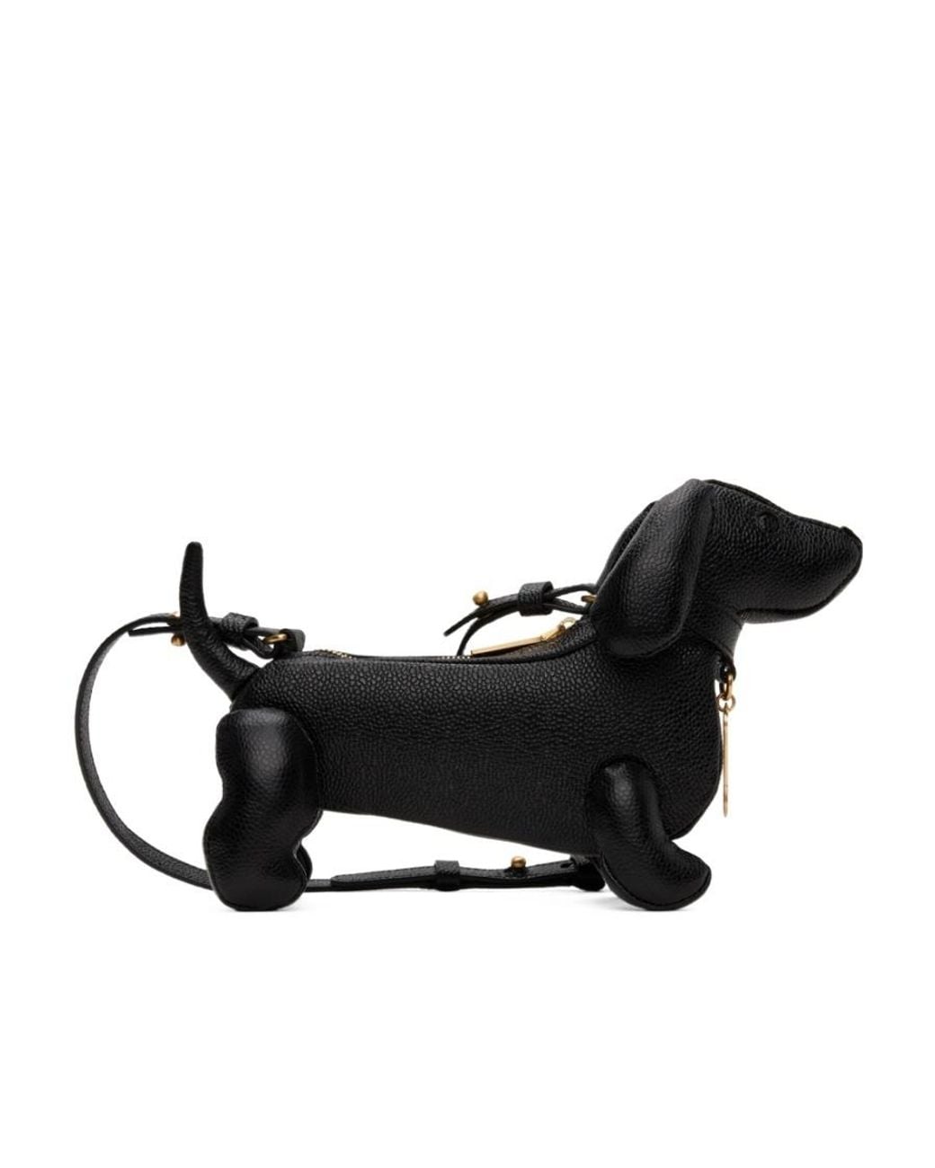 Thom Browne Black Hector Zipped Shoulder Bag
