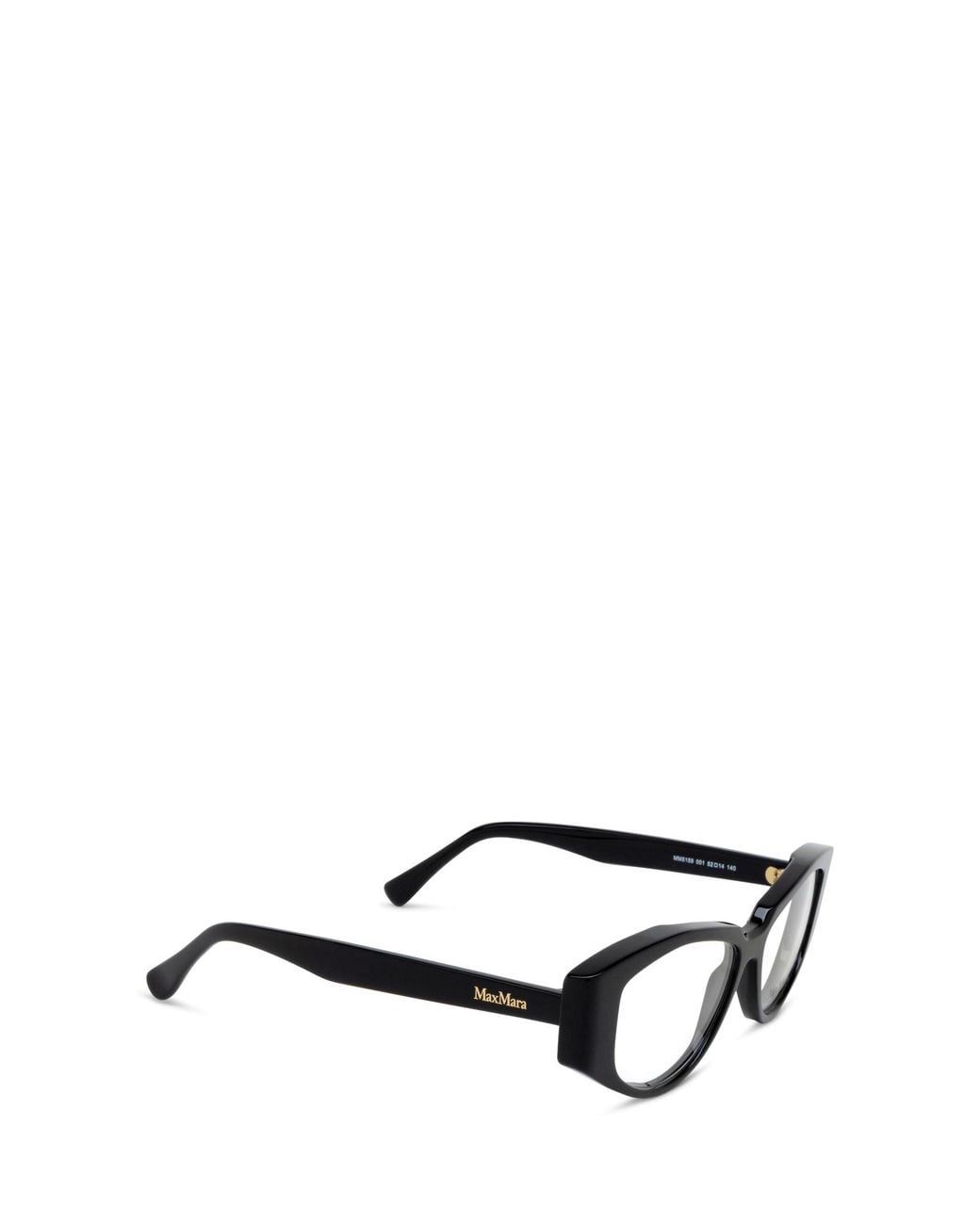 Max Mara White Irregular Frame Glasses