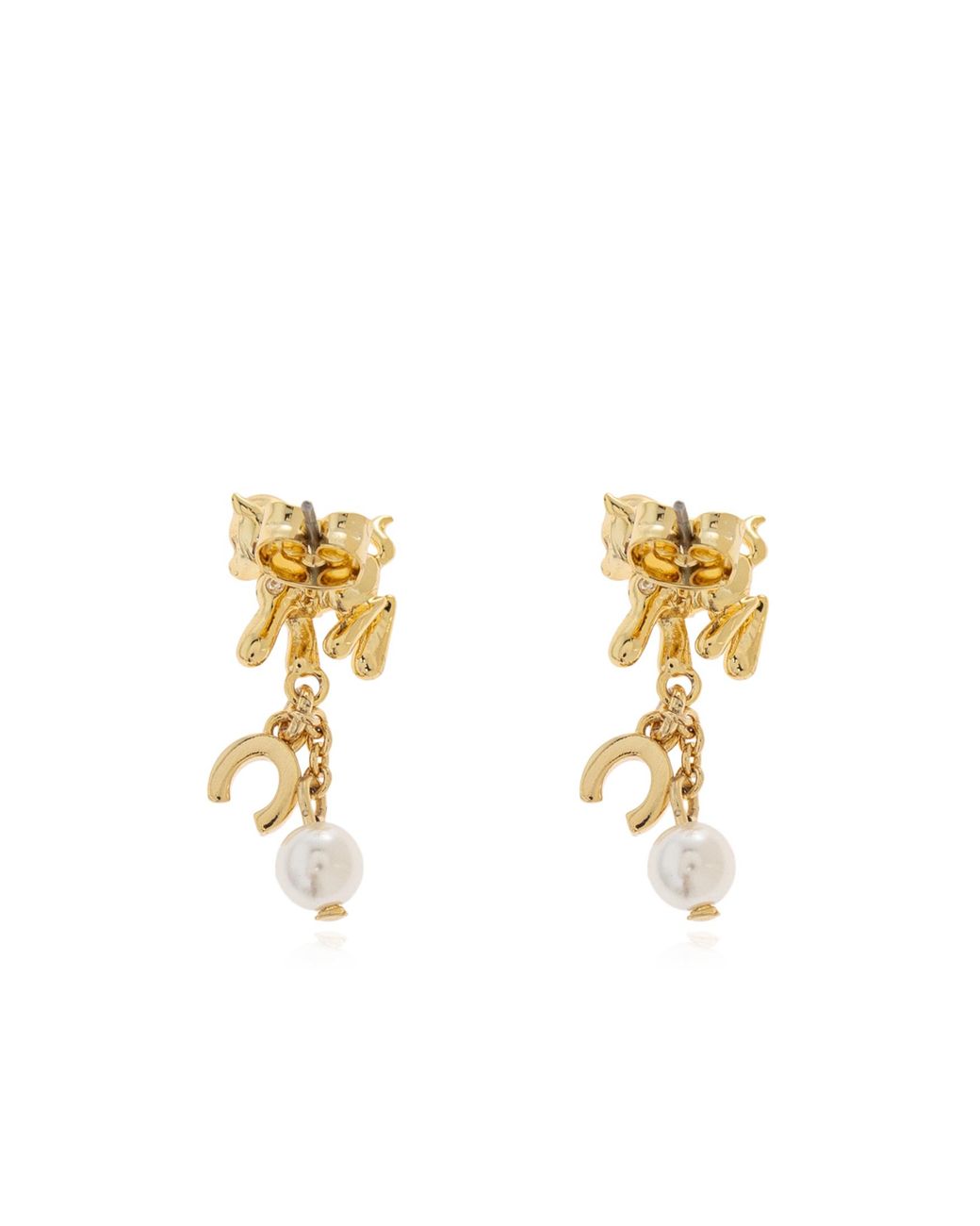 Marc Jacobs Metallic Pearl Pendant Earrings