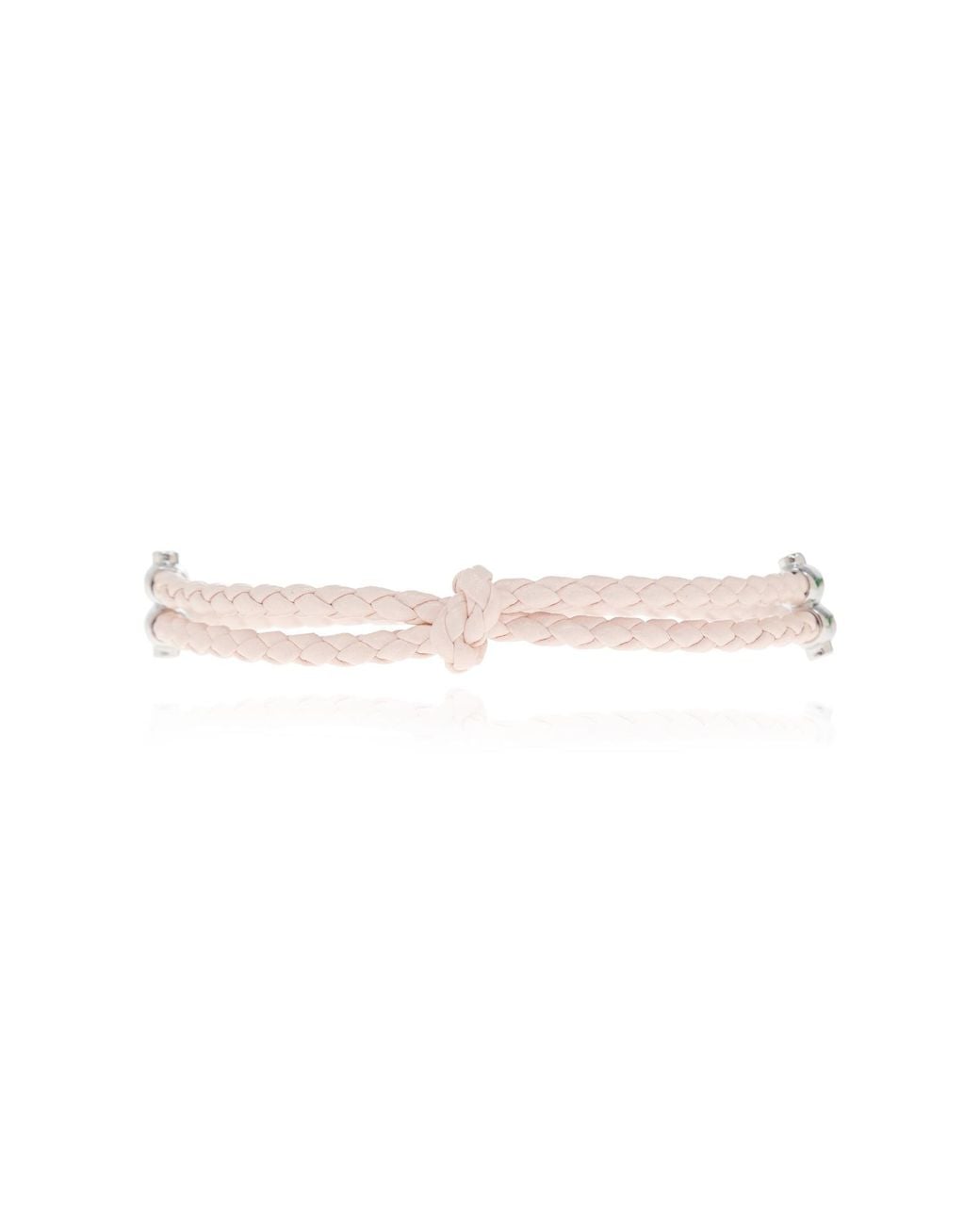 Bottega Veneta White Braided Design Bracelet for men