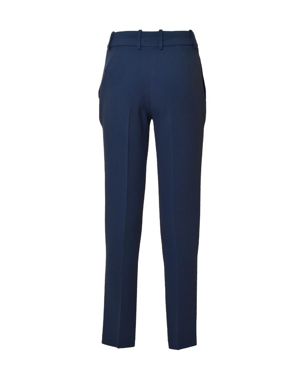 Ermanno Scervino Blue Cropped Tailored Trousers