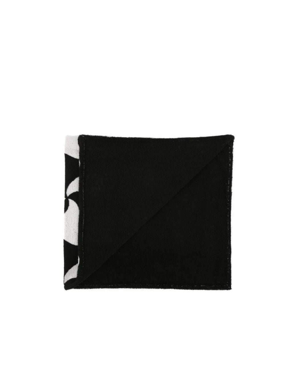 Bottega Veneta Black Ghost Abstract-Pattern Beach Towel for men