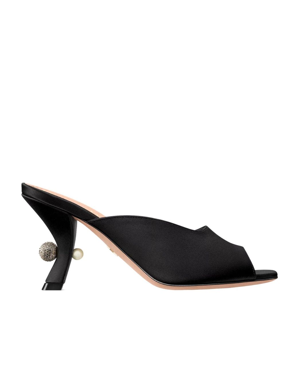 Dior Black Tribales Heeled Slide