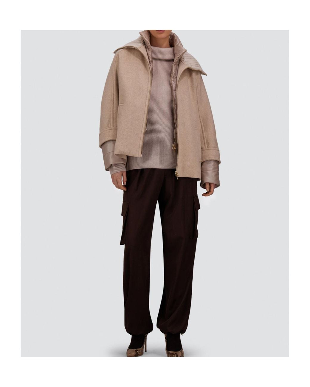 Herno Brown Long-Sleeved Jacket