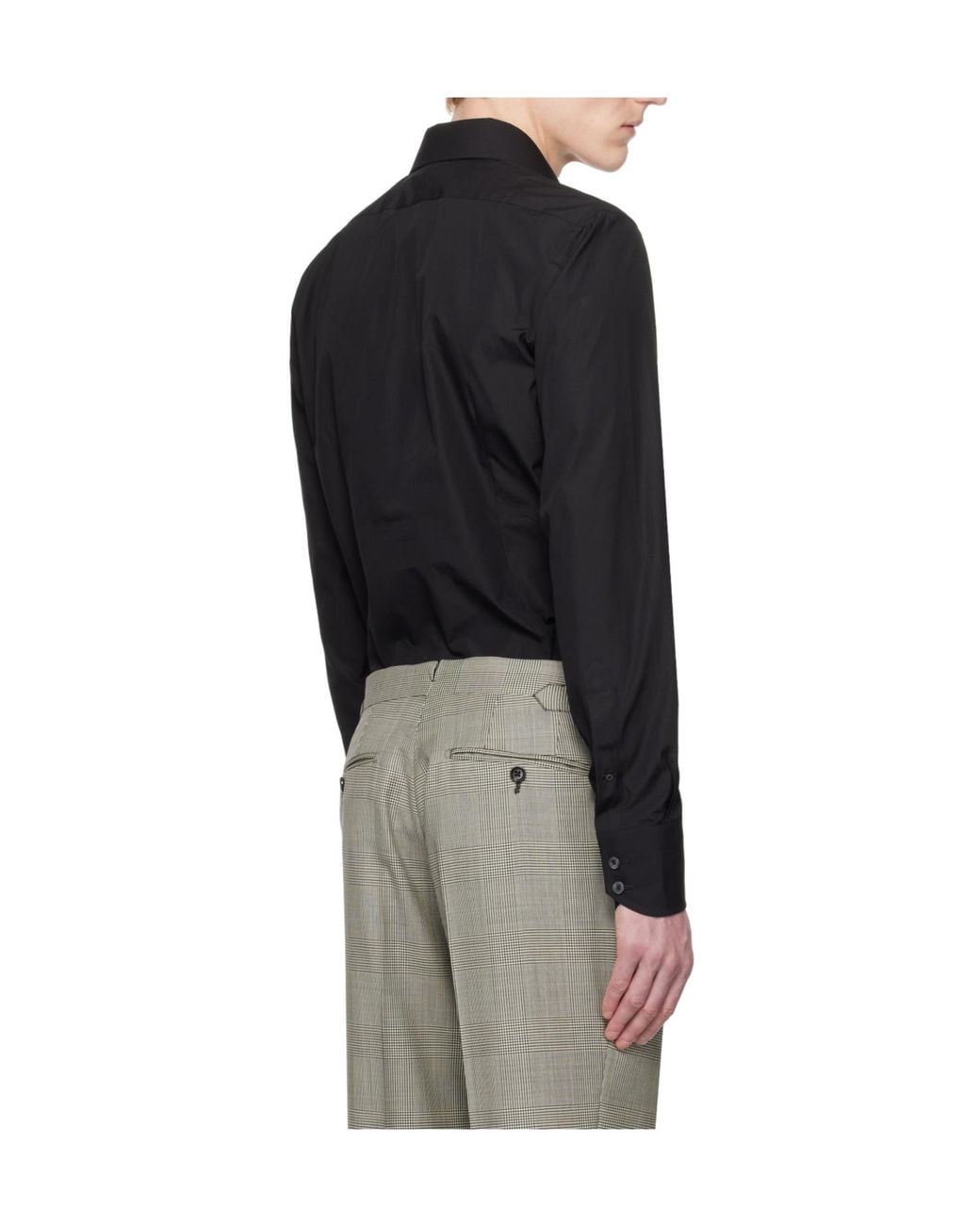 Tom Ford Black Poplin Slim Fit Shirt for men