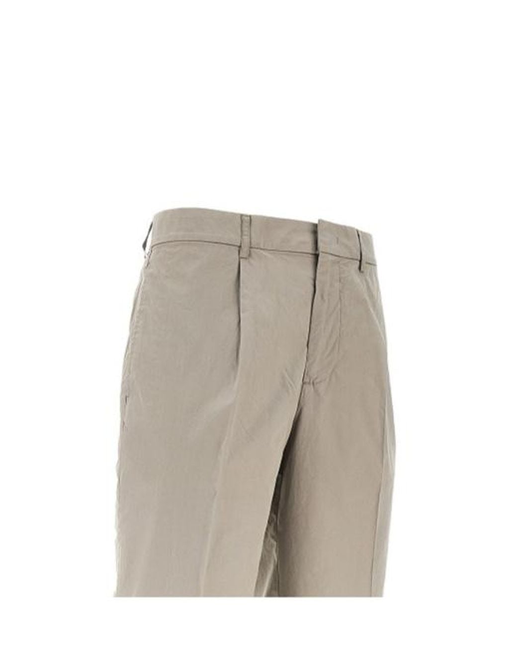 Emporio Armani Gray Lightweight Straight-Leg Pants for men