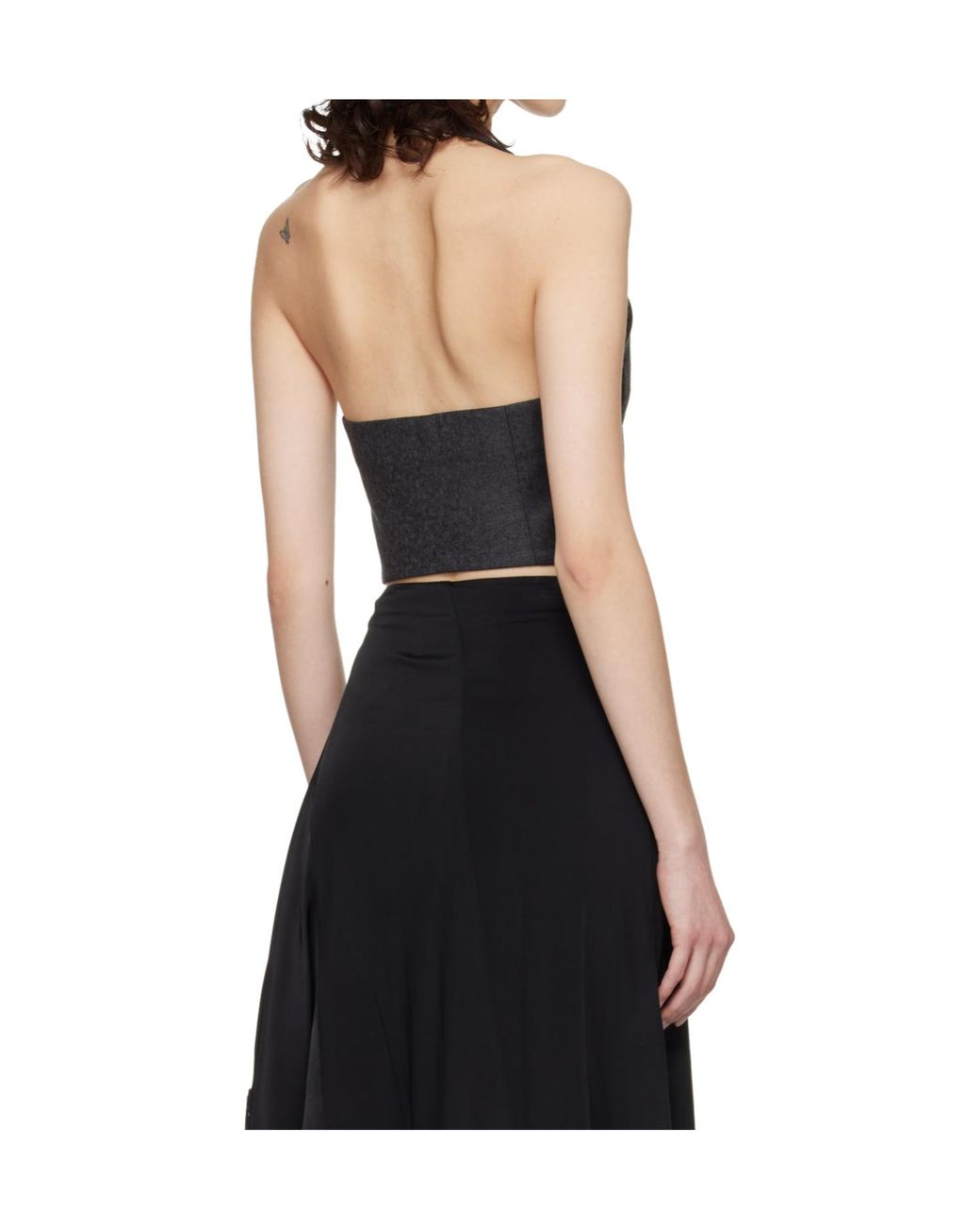 Vetements Black Backless Vest