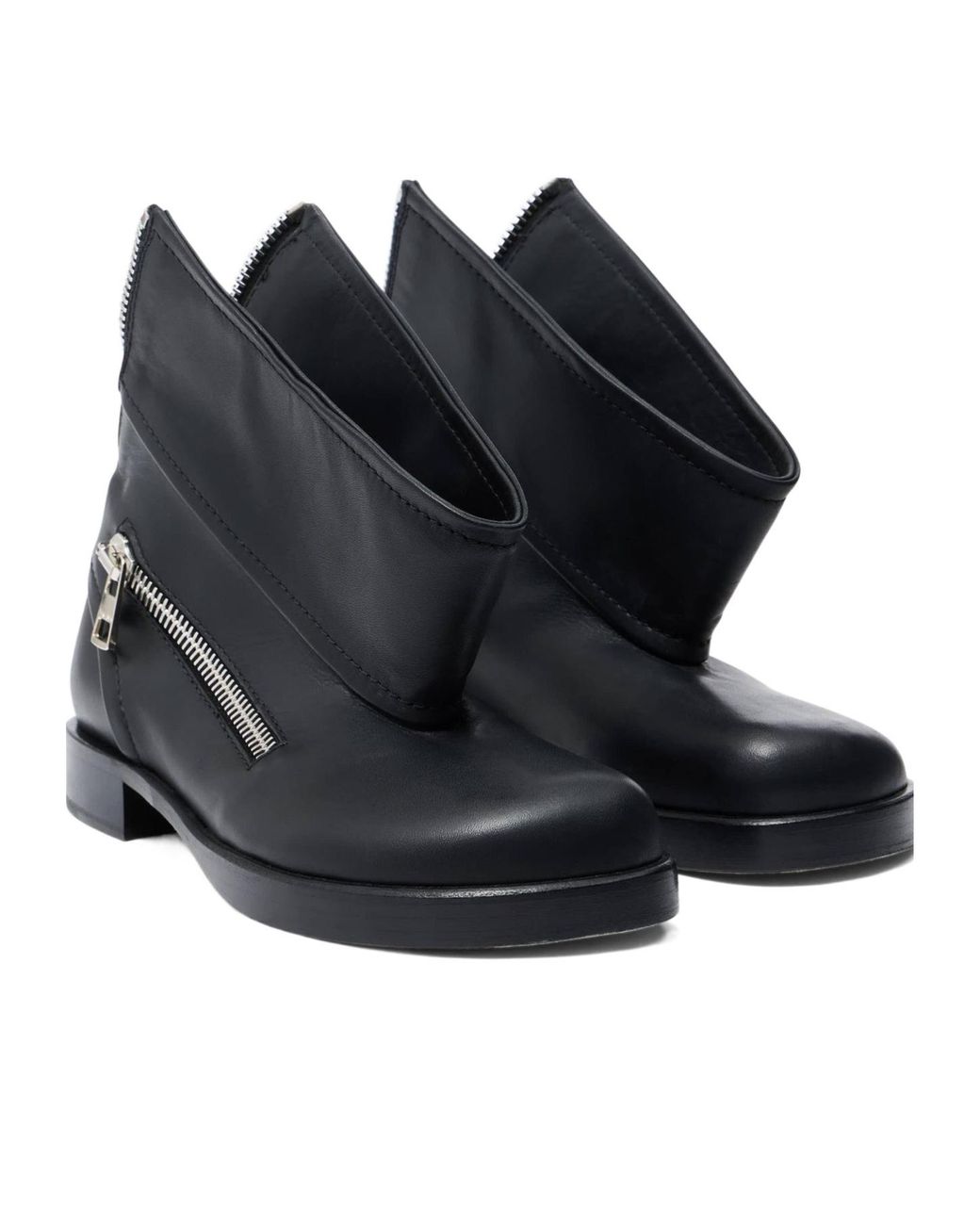 J.W. Anderson Blue Jw Anderson Round Toe Ankle Boots