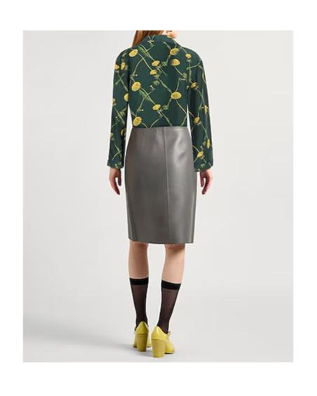 Burberry Green Silk Shirts Blouses