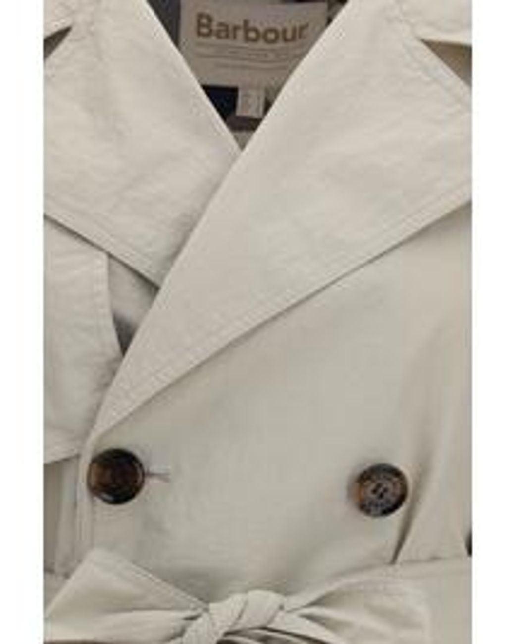 Barbour Natural Layla Belted Trench Coat