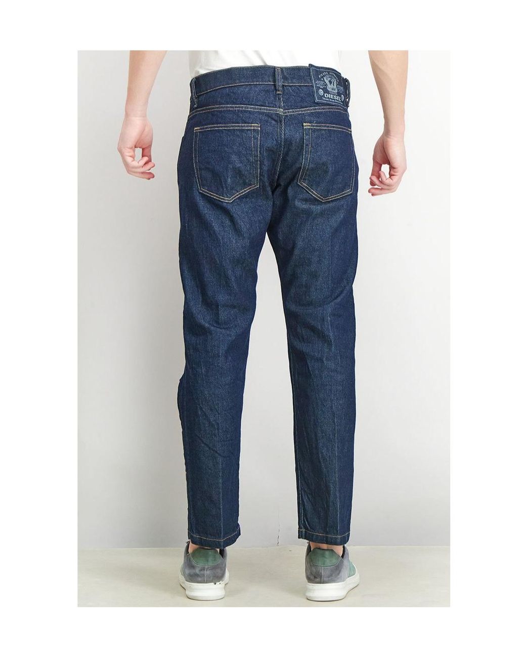 DIESEL Blue Regular-Fit Straight-Leg Jeans for men