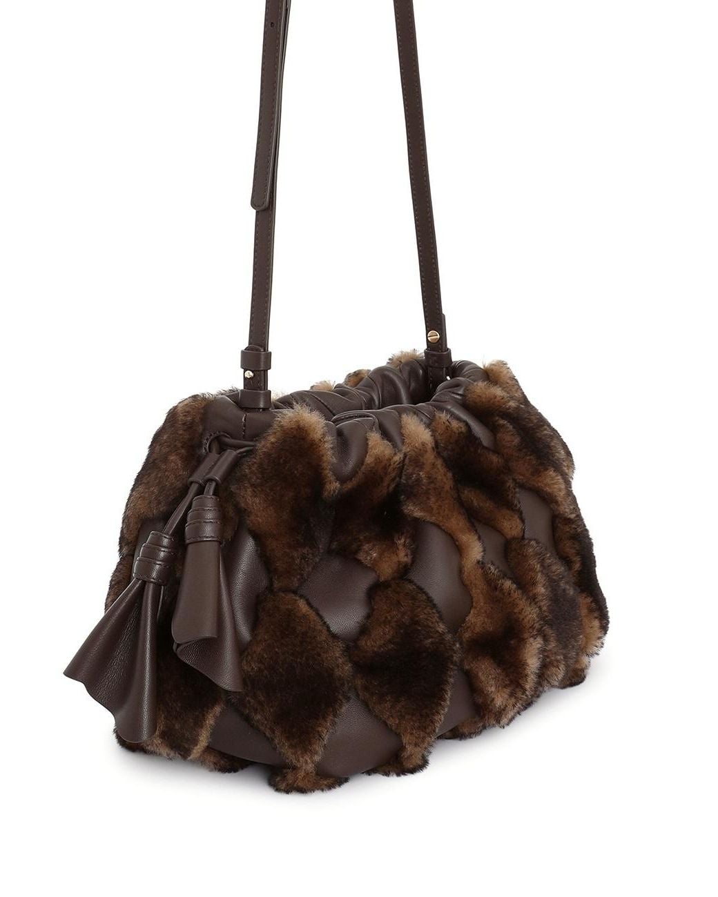 Zimmermann Brown Cloud 91 Quilted Medium Clutch Bag