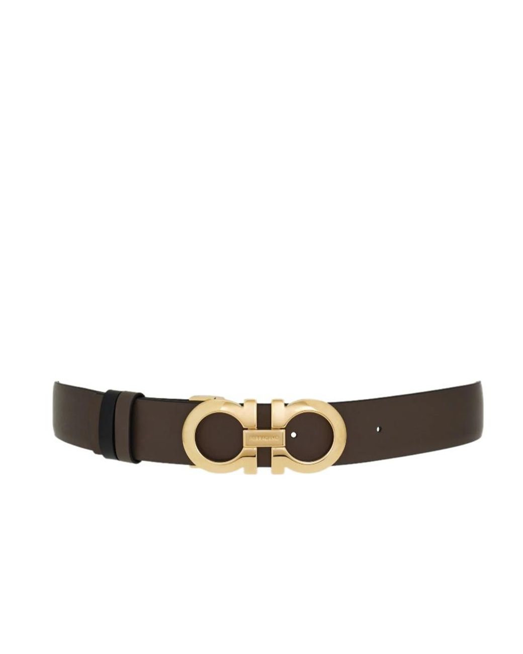 Ferragamo White Reversible And Adjustable Gancini Belt
