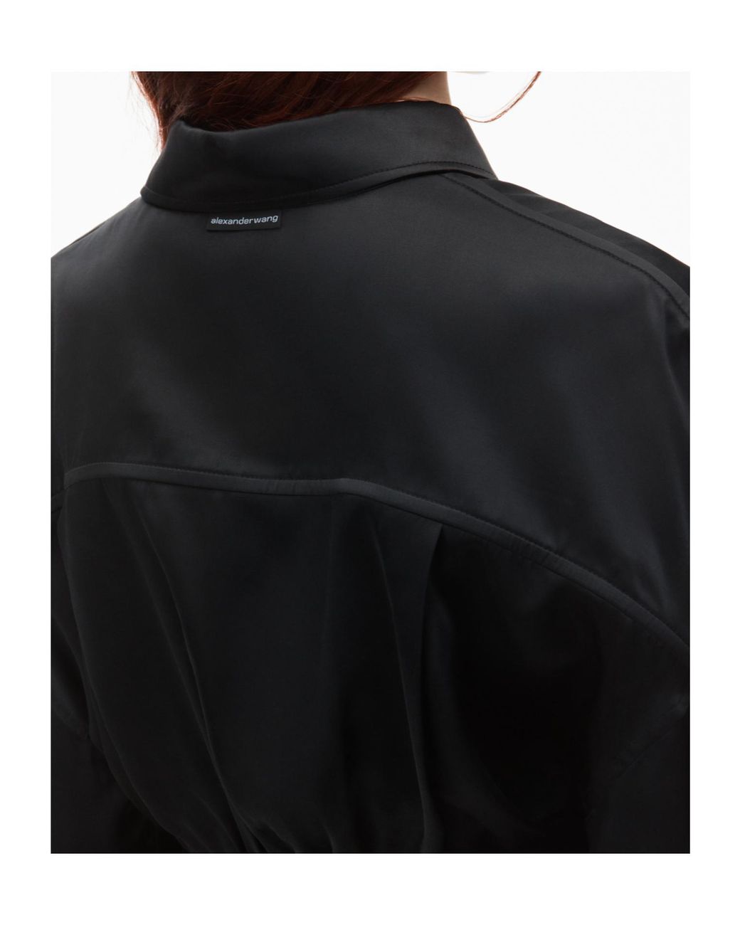 Alexander Wang Black Pre-Styled Satin Bolero Slip Dress