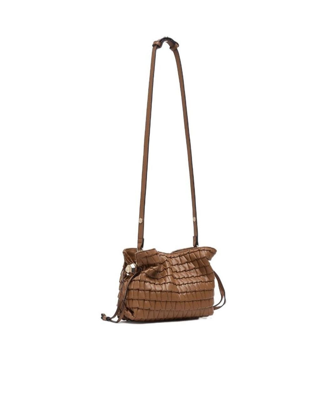 Liu Jo Brown Woven Hobo Shoulder Bag