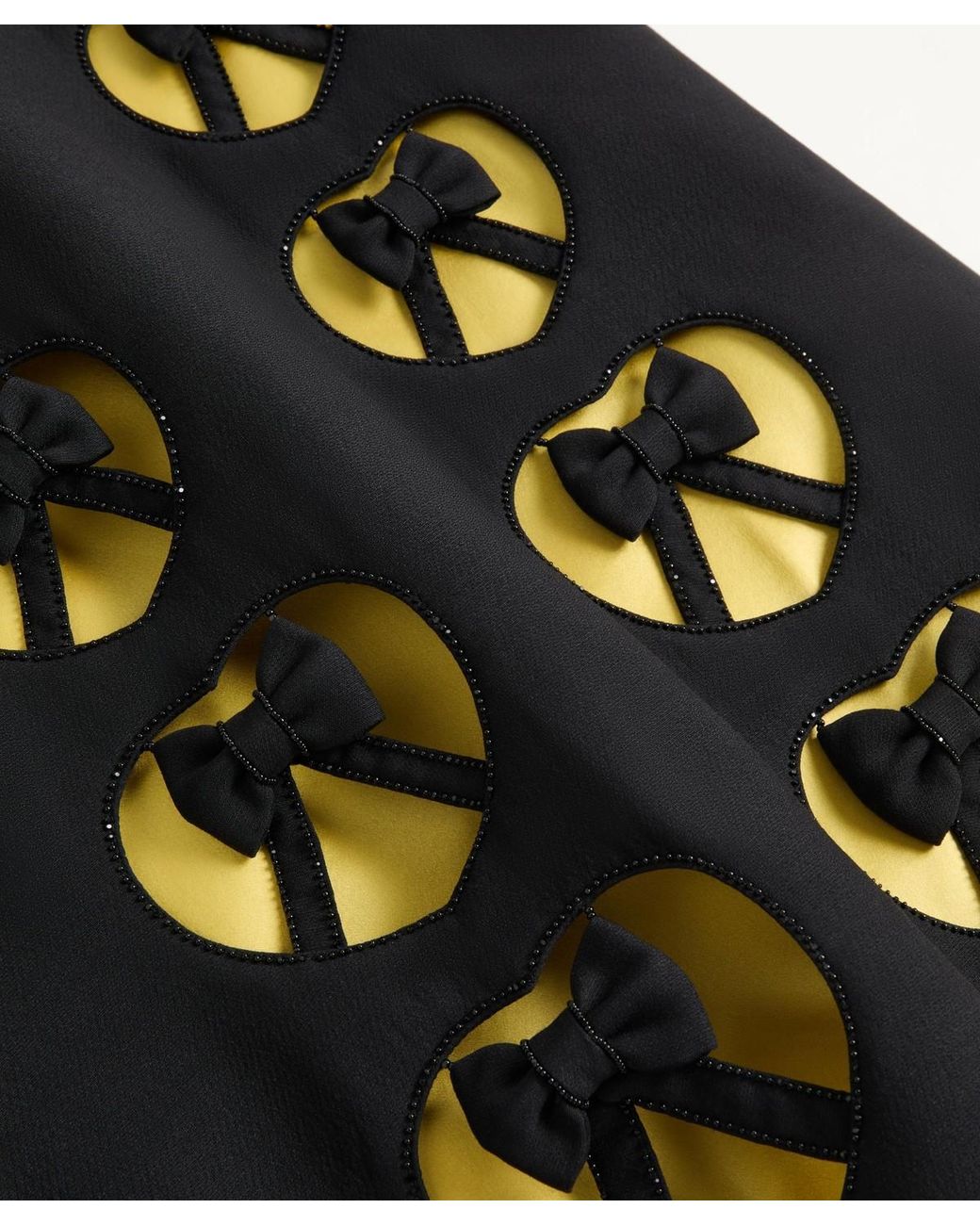 Valentino Black Collared Sleeveless Dress