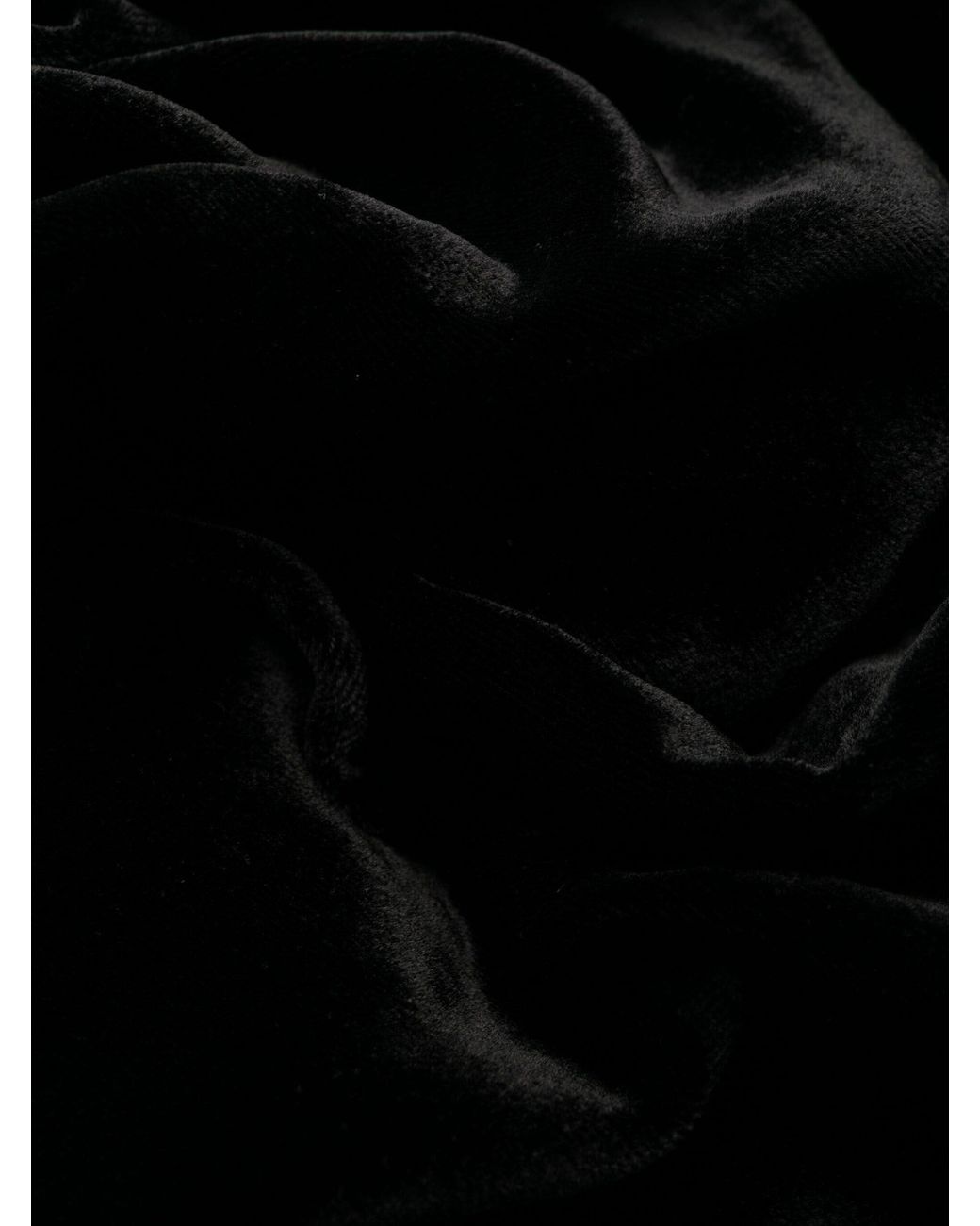 Zimmermann Black Floral-Embellished Velvet A-Line Dress