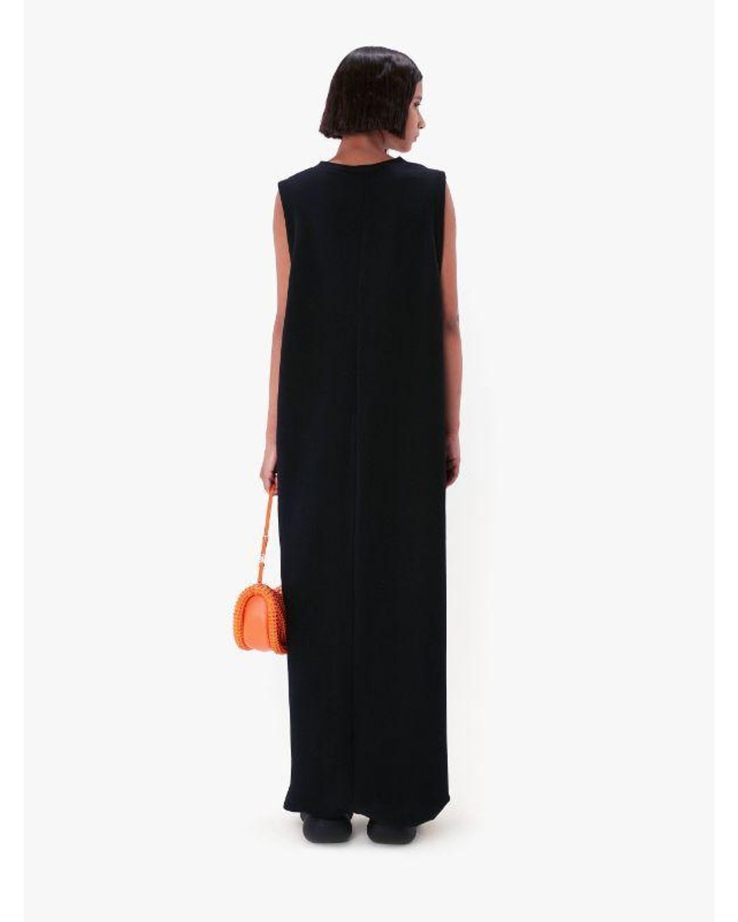 J.W. Anderson Black Twist-Front Maxi Dress