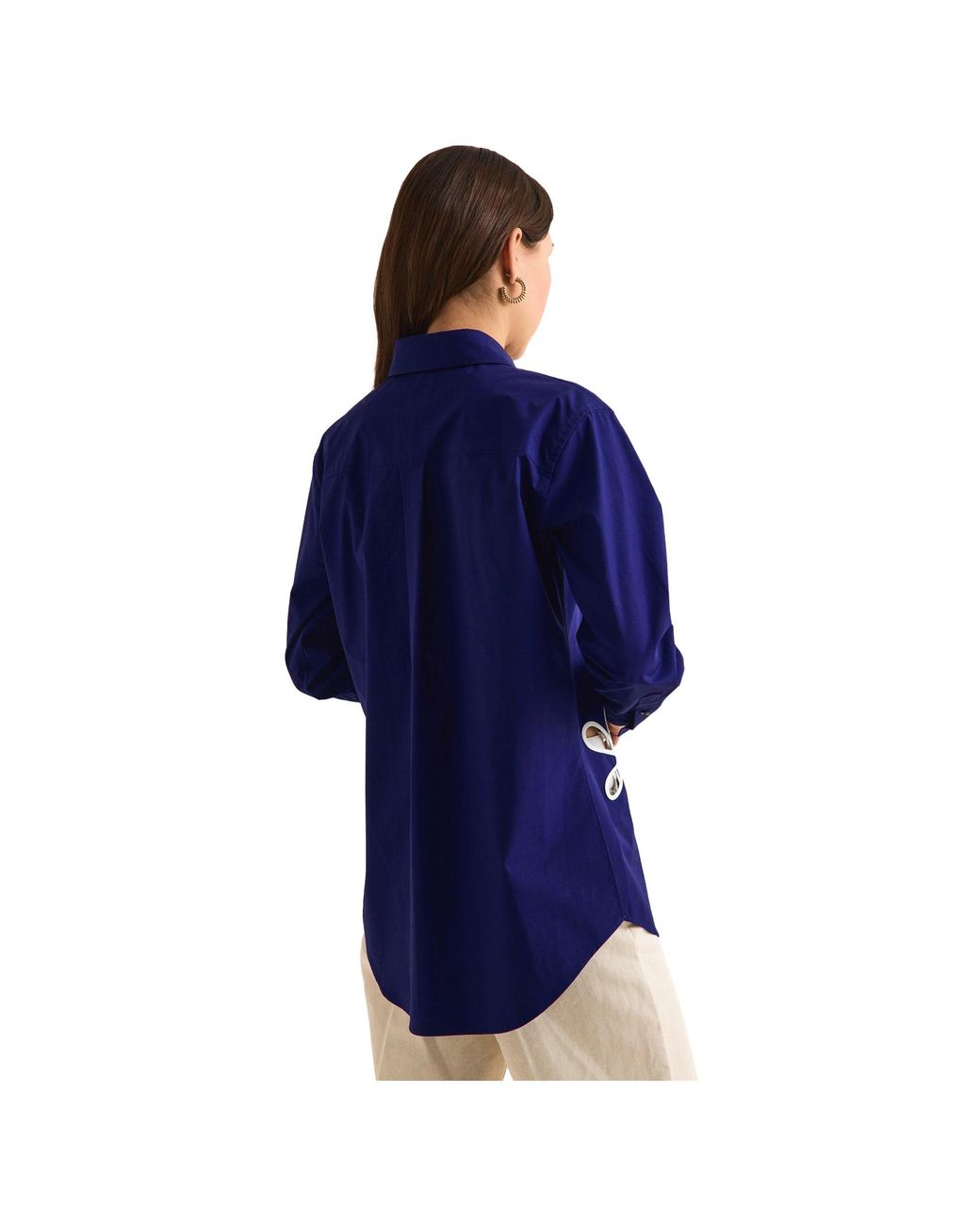 Fendi Blue Longline Shirt