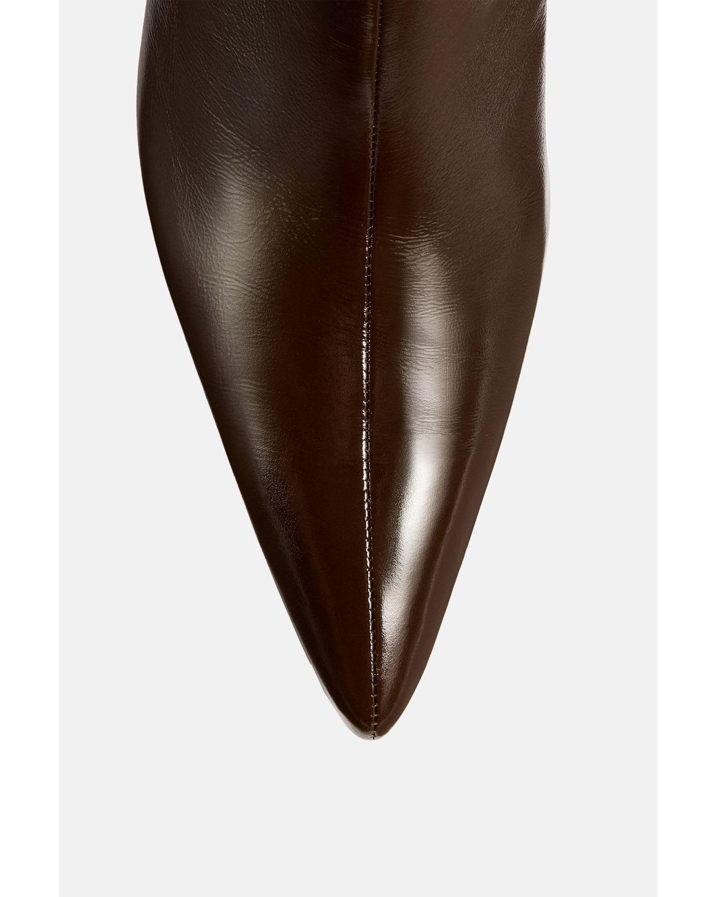 Khaite Brown Sybil Pointed-Toe Ankle Boots