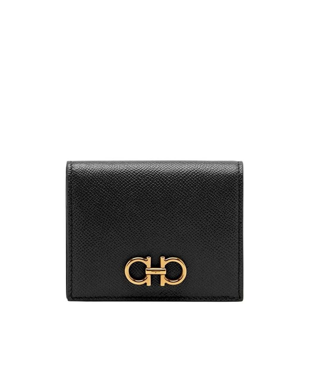 Ferragamo Black Gancini Wallet