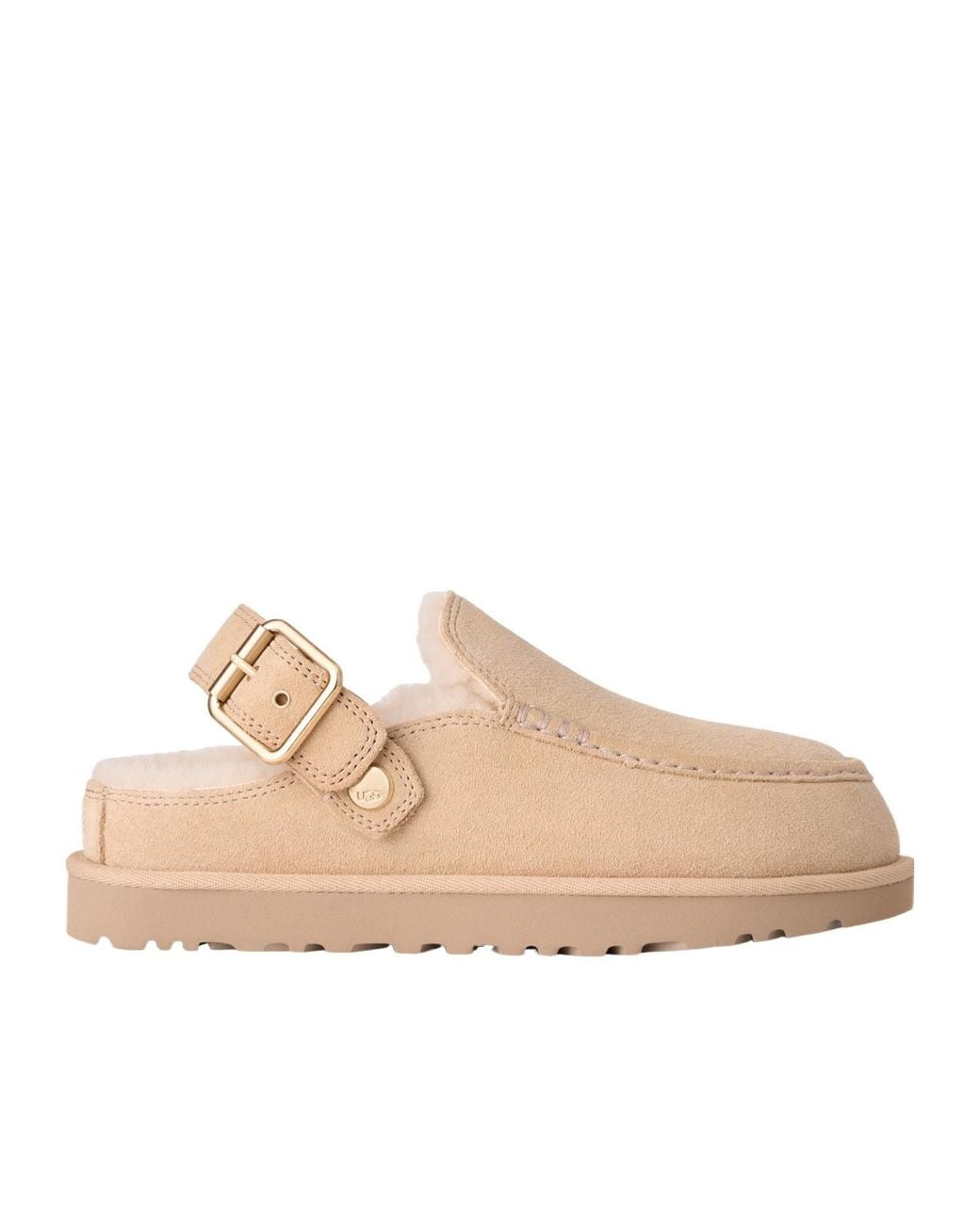 Ugg Natural Fleece-Lined Slippers